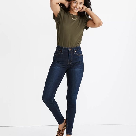 Madewell Denim - Madewell 9" Curvy High Rise Skinny Jeans - Indigo